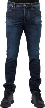 Jacob Cohen Bard Jeans - Heren - Slim Fit Jeans - Blauw - W32 - Katoen - Jeans
