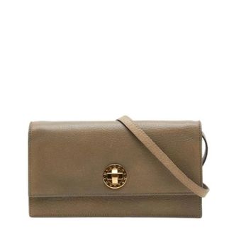 Bulgari Pre-owned Cross Body Bags, female, Beige, Size: ONE SIZE Pre-owned Vintage Shoulder Bag