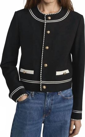 Frame Denim Prim Jacket In Black
