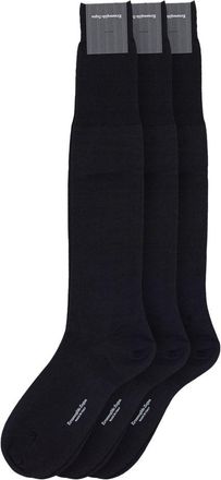 Ermenegildo Zegna Black Wool Mens Socks
