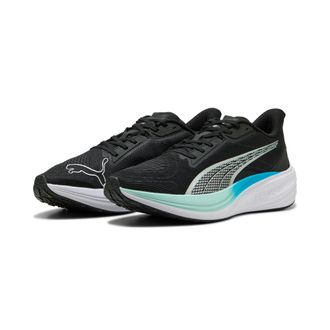 Puma Laufschuh PUMA DARTER PRO, Damen, Gr. 37, silber (puma schwarz, puma silber, mint melt, speed blau), Textil, Schuhe Laufschuh