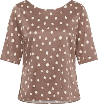 Inwear Henri IW Rok - Dames - Blouses - Bruin - XS - Satijn - Overhemden