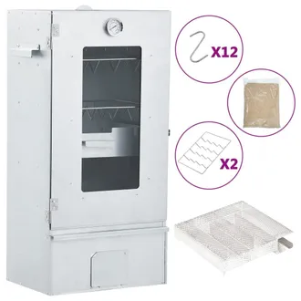 vidaXL Vidaxl - Forno Affumicatore Bbq Generatore Fumo Freddo Acciaio Zincato