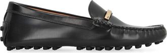 Tod's Gommino leren loafers - Dames - Loafers - Zwart - 36 1/2 EU - Leer - Schoenen