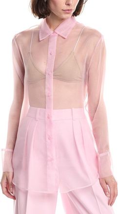 Kenneth Cole Sheer Organza Oversized Shirt