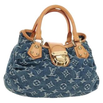 Louis Vuitton Pre-owned Monogram Denim Hand Bag - Dames - Pre-owned - Blauw - Maat: ONE Size Denim