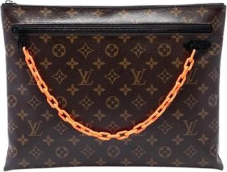 Louis Vuitton Pre-owned A4 Pochette - Dames - Vintage Clutch - Bruin - ONE Size - Vintage