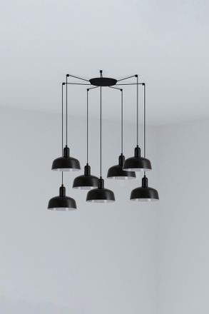 Faro Barcelona Tatawin S 7l Colgante Cristal Negro