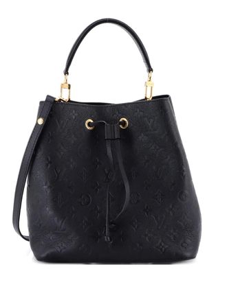 Louis Vuitton NeoNoe Handbag Monogram Empreinte Leather MM bucket bag - Nero