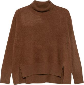 C.T. Plage Jersey de cuello alto - Knitwear - Mujer - Marr&oacute;n - XS
