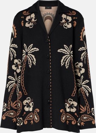 Alanui Camicia Glimpse of Eden in lana e seta