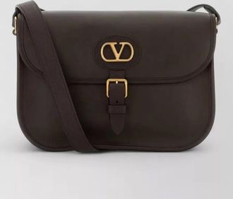 Valentino Garavani antibes leather shoulder bag buckle strap