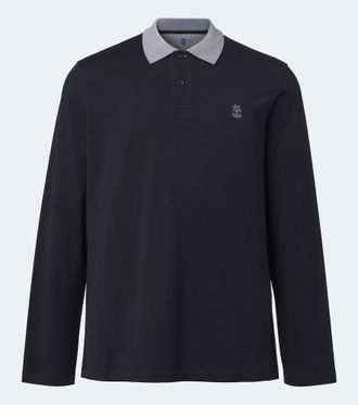 Brunello Cucinelli Logo cotton jersey polo shirt