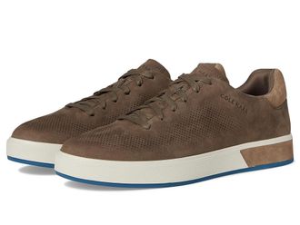 Cole Haan Grandpro Angleace Sneakers Mens Shoes Morel Nubuck/Irish Coffee/Silver Birch : 8.5 D - Medium, Leather