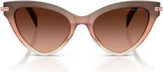 Michael Kors Roanoke 52mm Gradient Cat Eye Sunglasses in Soft Pink Gradient at Nordstrom