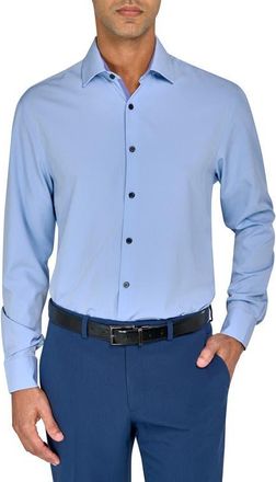 W.R.K Slim Fit Performance Dress Shirt in Ice Blue at Nordstrom, Size 16