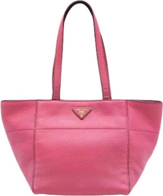 Prada Pre-owned Tote Bags, female, Pink, Size: ONE SIZE Pre-owned Vintage Tote Bag