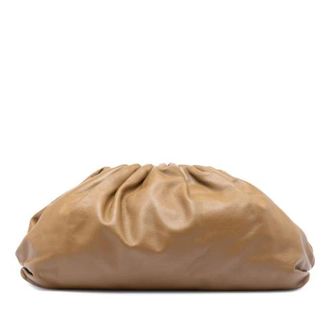 Bottega Veneta Pre-owned Clutches, female, Brown, Size: ONE SIZE Pre-owned Leather Pouch
