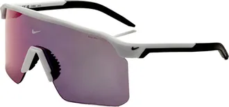 Nike Mens 61 mm White Sunglasses