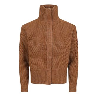 Max Mara Cardigans, female, Brown, Size: XS Glassa Cardigan