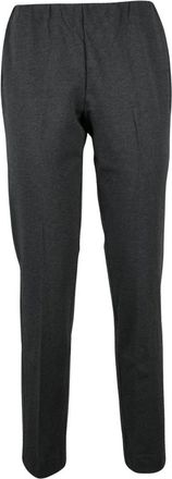 Le Tricot Perugia Pantalones de corte slim - Trousers - Mujer - Gris - S