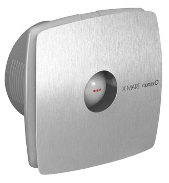 Culina Amsterdam Sapho Cata X-mart - Ventilador Axial De Ba&ntilde;o Con Temporizador X-mart 10t, 15w, Conducto 100 Mm, Acero Inoxidable 01041000