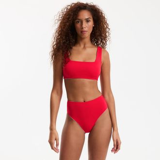 La Redoute Collections Omkeerbare bikinislip met hoge taille