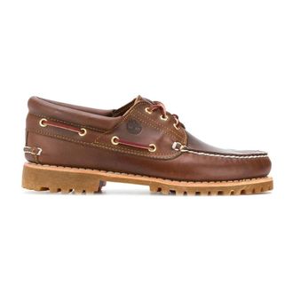 Timberland Schoenen, Heren, Bruin, 43 EU, Leer, Authentieke 3-Eye Lug Handsewn Boot Shoe
