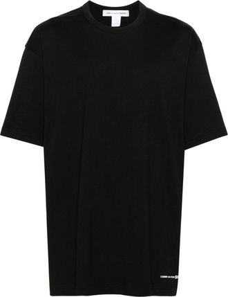 Comme Des Garçons drop-shoulder cotton T-shirt - men - Cotton - S - Black