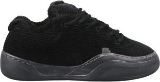 ERL Erl, Schoenen, Heren, Zwart, 41 EU, Corduroy Vamp Sneakers