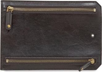Montblanc 1926 Heritage Multicurrency Pouch- Dark Brown