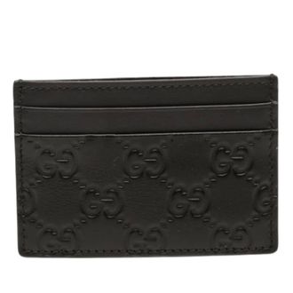 Gucci Pre-owned Wallets, female, Black, Size: ONE SIZE Pre-owned Card Holder