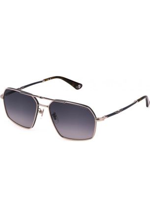 Police Mens SPLL86 58 0F94 Sunglasses - Silver - One Size