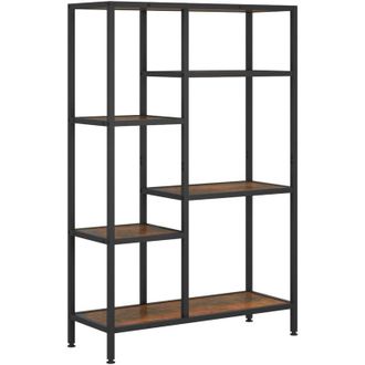 vidaXL Vidaxl - Estanter&iacute;a De Madera Contrachapada Y Acero 80x30x120 Cm
