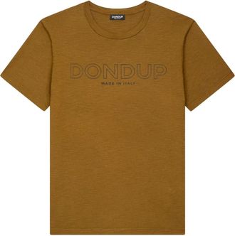 Dondup T-shirt - Heren - T-shirts - Bruin - L - Tops