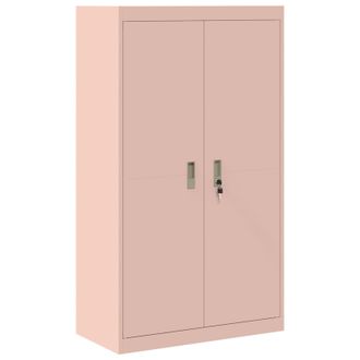 vidaXL Armario De Almacenamiento Rosa 80 X 40 X 140 Cm Acero Vidaxl