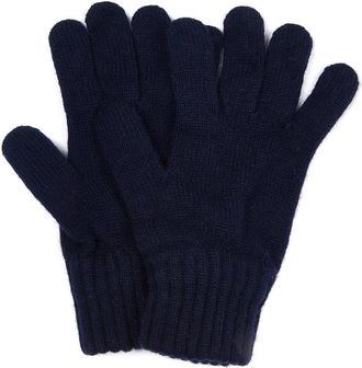 Barbour Maglia Rasata Gloves - unisex - Handschoenen - Blauw - L - Wol - Accessoires