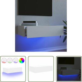 vidaXL TV con luci RGB - Mobile Porta TV con Luci LED Bianco 60x35x15,5 cm
