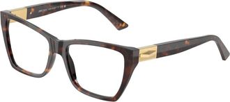 Jimmy Choo London Mode Bril in Zwart - Dames - Brillen - Bruin - 54 MM - Accessoires