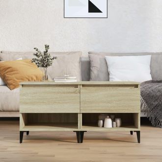vidaXL Mesas Auxiliares 2 Uds Madera Roble Sonoma 50x46x50 Cm Vidaxl