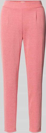 Ichi Slim Fit Stoffhose mit elastischem Bund Modell Kate in Neon Pink, Gr&ouml;&szlig;e XXL