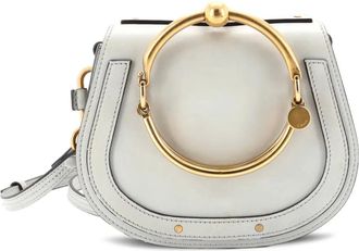Chlo&eacute; Nile Leather Small crossbody bag - Grijs