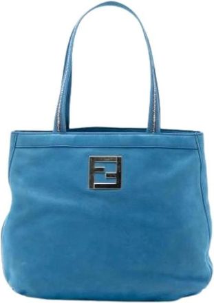 Fendi Pre-owned Tote Bags, female, Blue, Size: ONE SIZE Pre-owned Vintage Tote