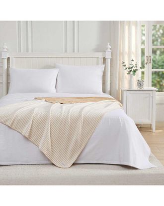 Laura Ashley Oxford Stripe Throw