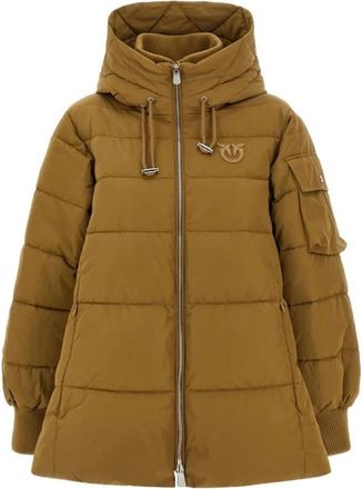 Pinko Jassen - Dames - Winterjassen - Bruin - XS - Polyester - Jassen