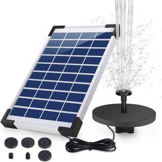 OEM Tuserxln - Fuente Solar Flotante Para Exteriores, Bomba Solar Para Estanques Con Bater&iacute;a, Para Jard&iacute;n, Acuario, Bebedero Para P&aacute;jaros, Fuente Para Est