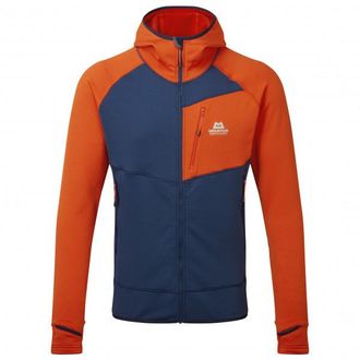 Mountain Equipment Eclipse Hooded Jacket Fleecejacke f&uuml;r Herren | blau/rot