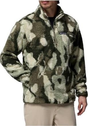 Columbia Rugged Ridge High Pile Half Zip Fleecepullover f&uuml;r Herren | oliv
