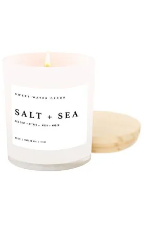 Sweet Water Decor 11oz White Jar Candle - Spa Scents at Nordstrom
