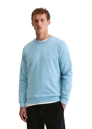 Marc O'Polo Sweatshirt MARC OPOLO regular fit aus weichem Bio-Baumwoll-Sweat, Herren, Gr. XXL, blau dawn, Sweatware, Obermaterial: 100% Baumwolle, regular fit nor
